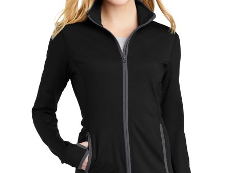 Sport-Tek® LST853 Ladies Sport-Wick® Stretch Contrast Full-Zip Jacket Cheap