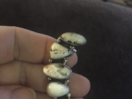 White Buffalo Turquoise earrings Sale