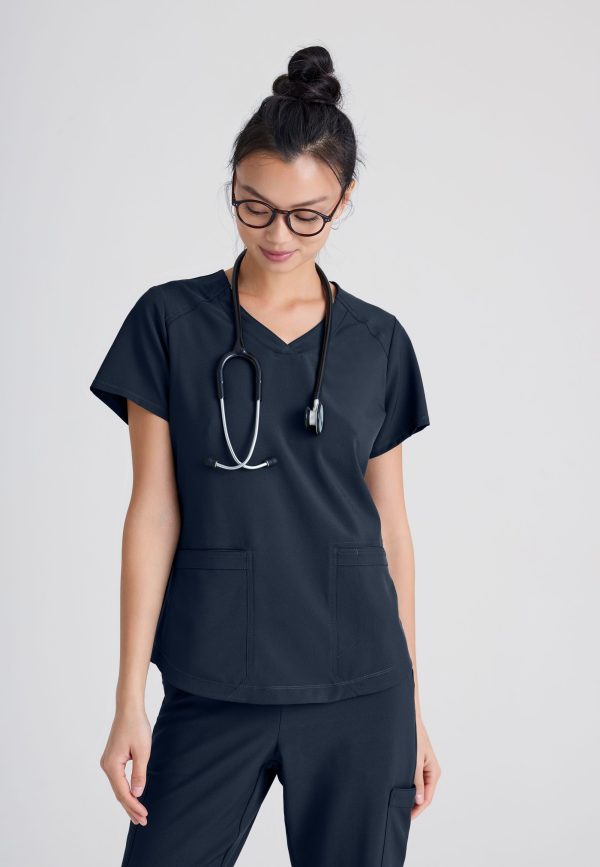 Barco Grey s Anatomy Evolve GSST180 Rhythm V-Neck Top Online Sale