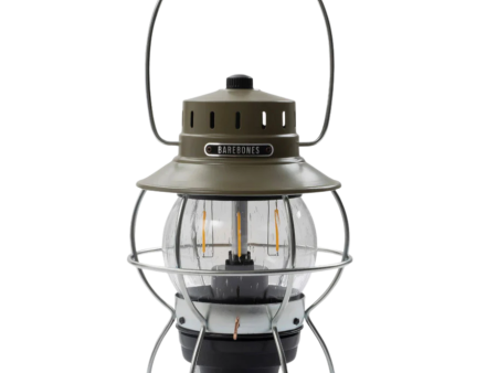 Barebones Railroad Lantern - Olive Green Online