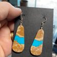 Amazingly shaped Turquoise slab earrings Hot on Sale