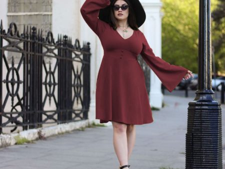 Bell Sleeve Mini Dress - Roast Online Hot Sale