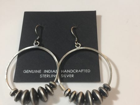 Disk Navajo pearl earrings For Cheap