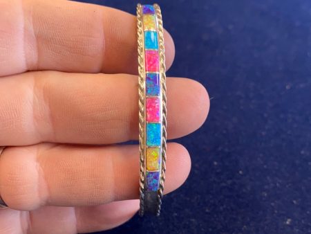 Thin Opal cuff bracelets Online Sale