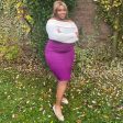 Pencil Skirt - Figgy Pudding For Discount