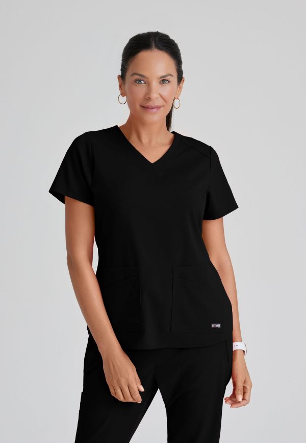 Barco Grey s Anatomy +SpandexStretch GRST011 Emma V-Neck Top Fashion