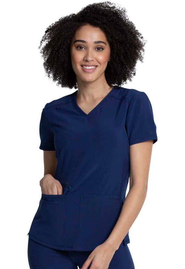 Cherokee Allura CKA685 Women s V-Neck Scrub Top For Discount