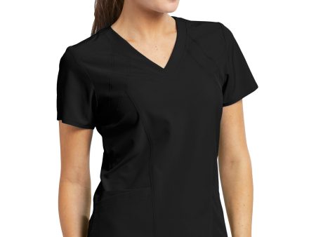 Barco One 5105 Women s Racer V-Neck Top Online Hot Sale